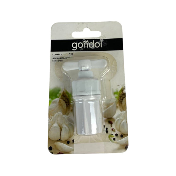 Gondol Garlic Press Plastic Compact Hand-Twist Design For Effortless Garlic Crushing
