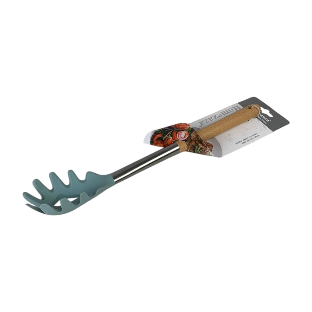 Green garden tool with packaging on a white background