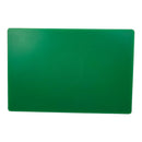 Green cutting board on a white background