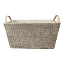 سلة تخزين قماشية بمقابض 32×21×16 سم – منظم قابل للطي للملابس والمنزل