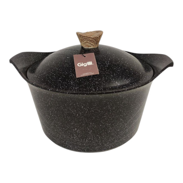 Gigilli Granite Casserole Pot 30cm – Extra Large Non-Stick Durable Cookware Made in Turkey