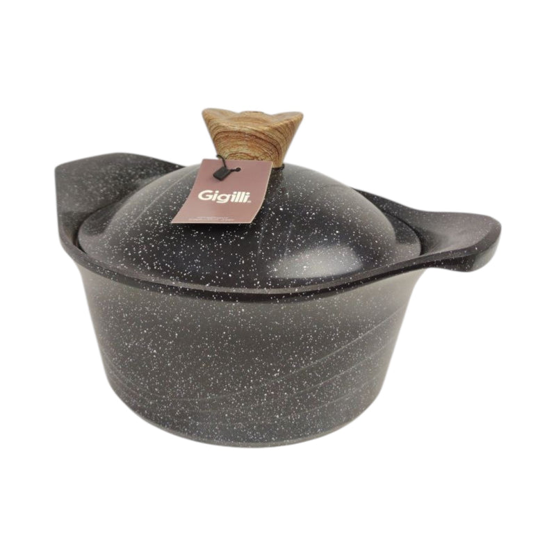 Gigilli Granite Casserole Pot 22cm – Non-Stick Durable Cookware Made in Turkey