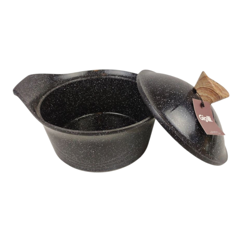 Gigilli Granite Casserole Pot 22cm – Non-Stick Durable Cookware Made in Turkey