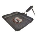 ريسولي جريل جرانيت 36×26×4 سم – مقلاة شواء مستطيلة غير لاصقة من الألمنيوم المصبوب بمقبض قابل للطي صناعة إيطاليا