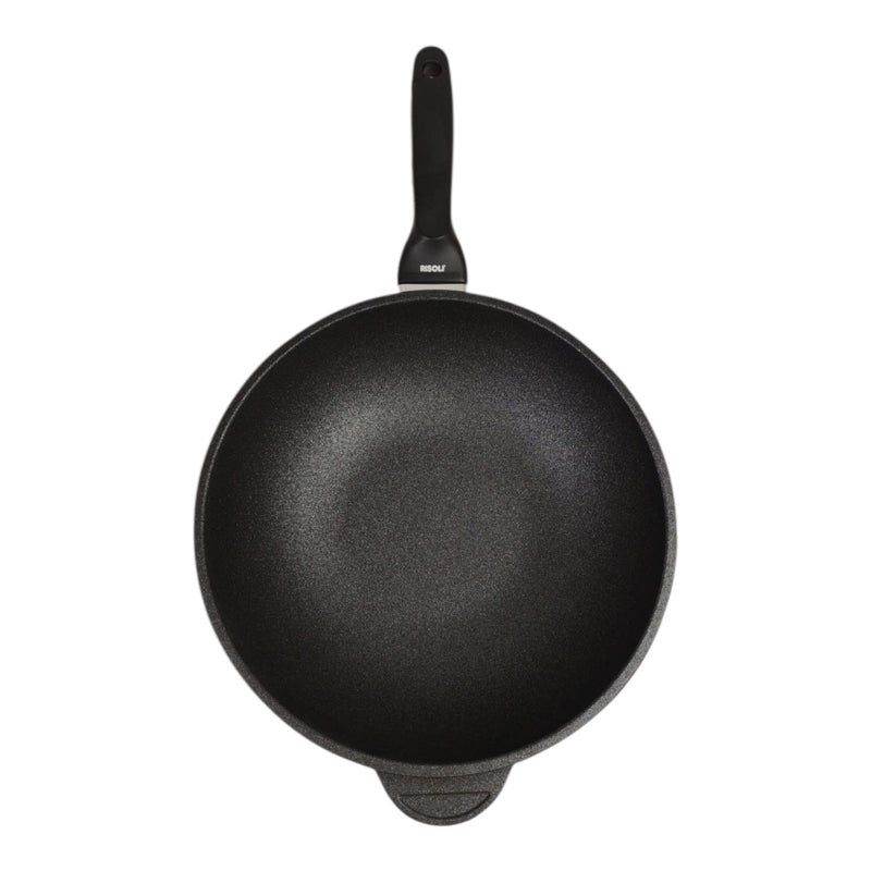 ريسولي ووك بلاك بلس 32×32×9.5 سم – ووك غير لاصق من الألمنيوم المصبوب بمقبض مريح صناعة إيطاليا