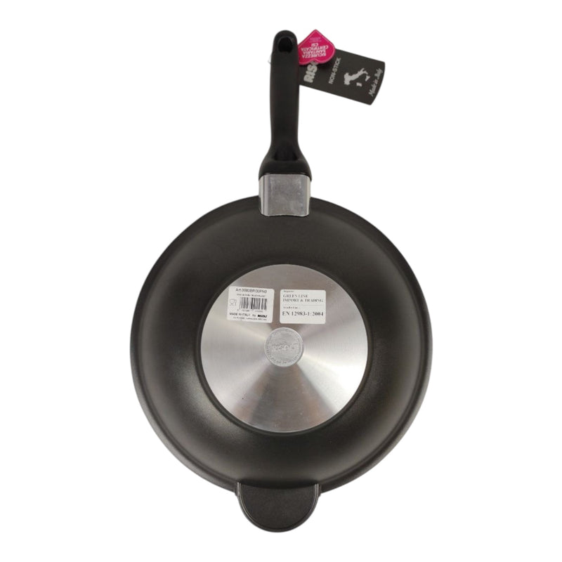 ريسولي ووك بلاك بلس 30×30×9 سم – ووك غير لاصق من الألمنيوم المصبوب بمقبض مزدوج صناعة إيطاليا