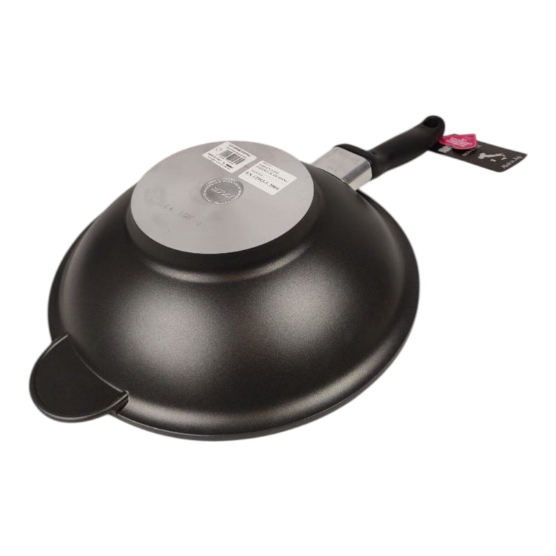 ريسولي ووك بلاك بلس 30×30×9 سم – ووك غير لاصق من الألمنيوم المصبوب بمقبض مزدوج صناعة إيطاليا