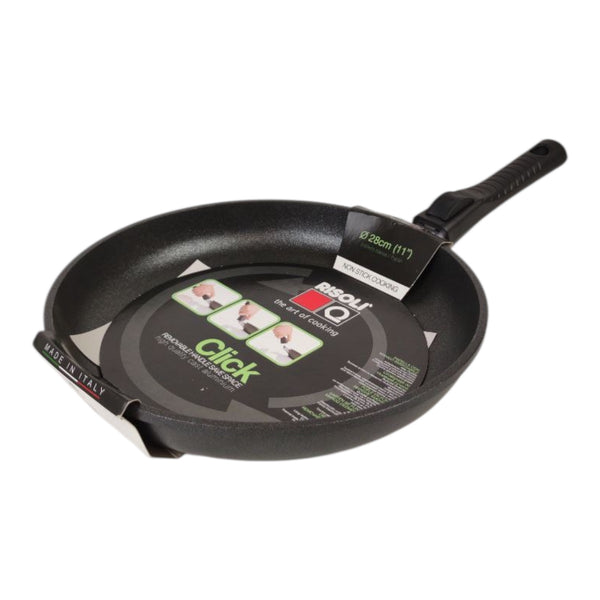 مقلاة ريسولي أوبتيما كليك 28 سم – أواني طهي إيطالية ألمنيوم مصبوب غير لاصقة