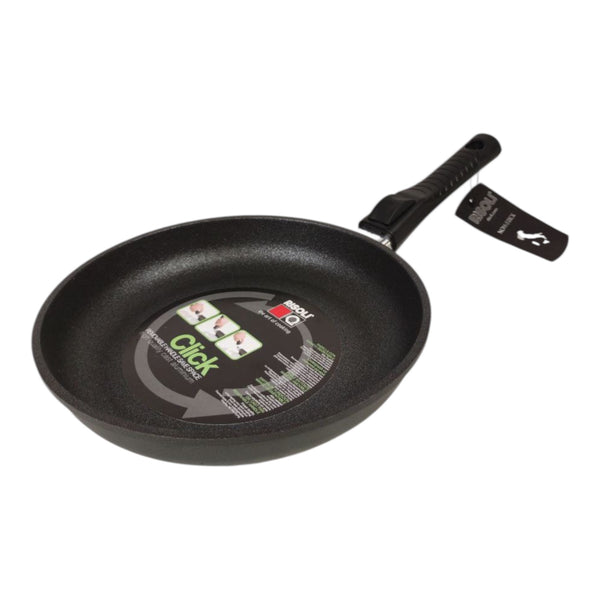 مقلاة ريسولي أوبتيما كليك 24 سم – أواني طهي إيطالية ألمنيوم مصبوب غير لاصقة