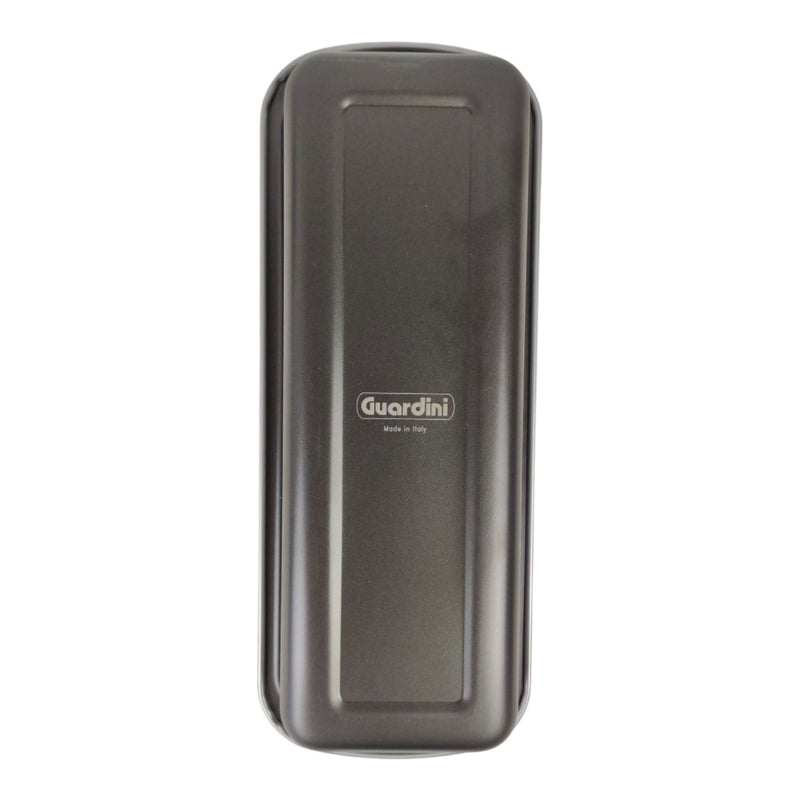 Black rectangular object with 'Guardini' branding on a white background