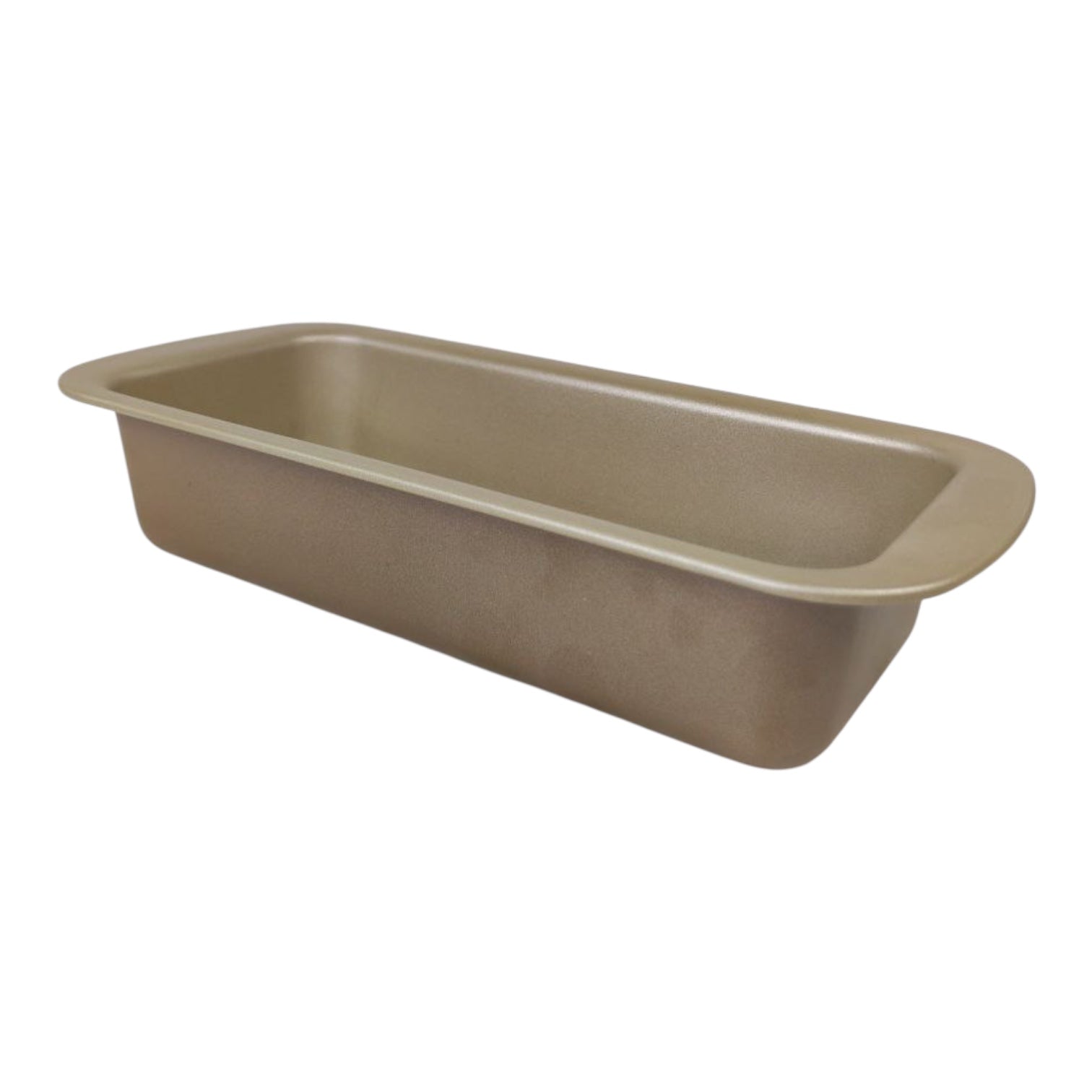 Beige baking pan on a white background