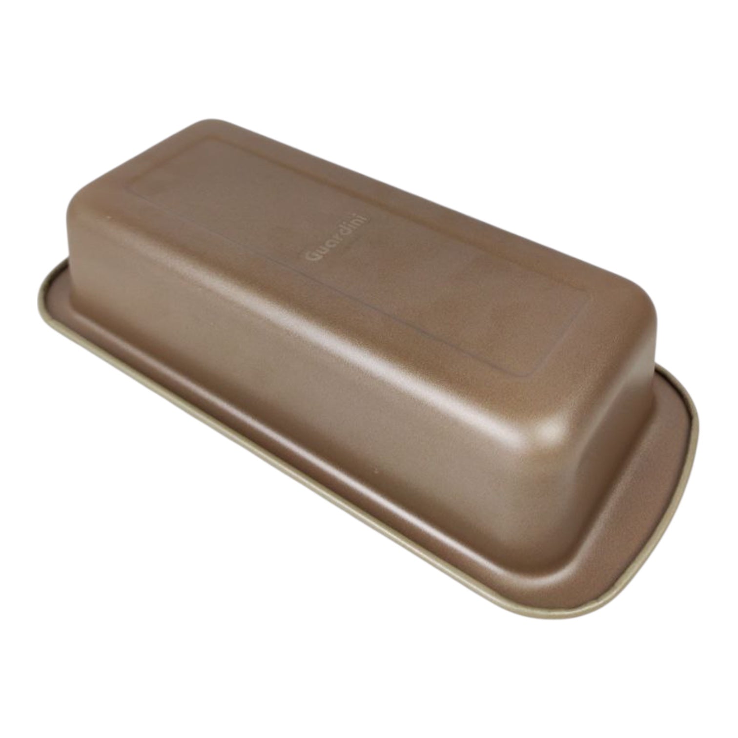 Brown rectangular plastic container with a lid on a white background