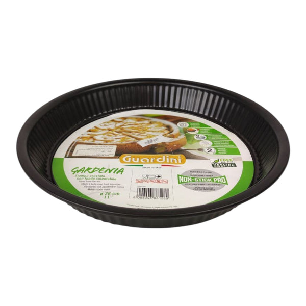 قالب تارت جاردينيا نون ستك 28 سم بقاعدة قابلة للإزالة صناعة إيطالية