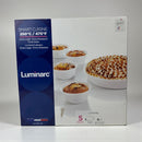 Luminarc Smart Cuisson oven glass packaging with images of dishes on a white background
