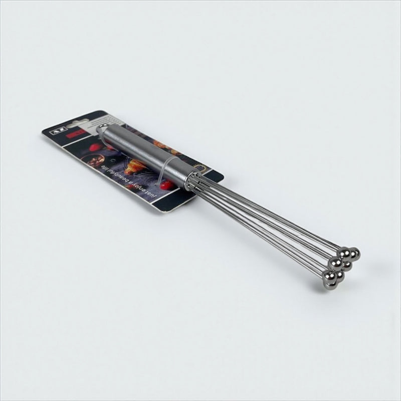 Set of metal skewers on a white background with a brand label available at cupindy.com