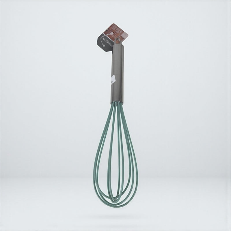 Green whisk with a magnetic head on a light gray background available at cupindy.com