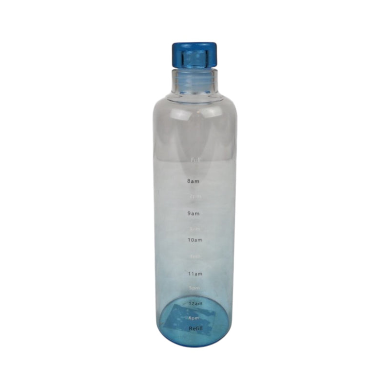 550ml Gradient Glass Water Bottle with Measurement Markings and Leak-Proof Cap – Selective Colors