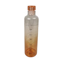 550ml Gradient Glass Water Bottle with Measurement Markings and Leak-Proof Cap – Selective Colors