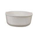 White ceramic bowl on a white background