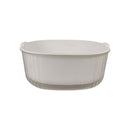 White ceramic bowl on a white background