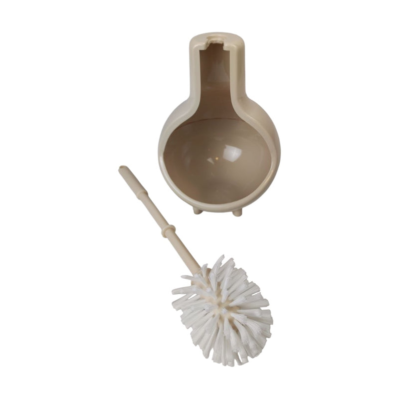 Haug Bursten Toilet Brush with Holder – Durable Plastic Cleaning Brush for Bathroom Hygiene