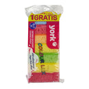 Packaged York Colour Lux sponges with colorful design on a white background