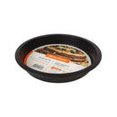Black sandwich tin with a label on a white background