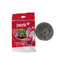 York Mega Steel Scrubber - Heavy-Duty Stainless Steel Wool Scourer for Kitchen