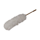 White feather duster with wooden handle on a white background available at cupindy.com