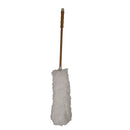 White feather duster with wooden handle on a white background available at cupindy.com