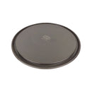 Round black tray with a brand logo on a white background available at cupindy.com
