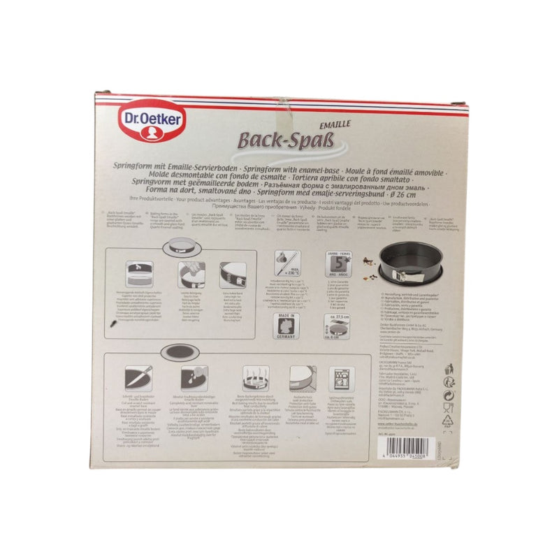 Box of Dr. Oetker Enamelled Back-Spatula with product details and branding available at cupindy.com