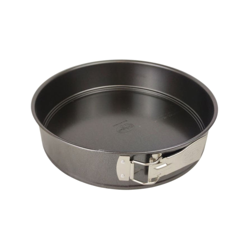 Metal cake pan with a springform base on a white background available at cupindy.com