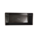 Black plastic tray with a brand logo on a white background available at cupindy.com