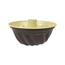 Two-tone ceramic bowl with a dark brown base and light green top on a white background available at cupindy.com