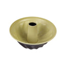 Yellow bundt cake pan on a white background available at cupindy.com