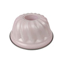 Pink Bundt cake mold on a white background available at cupindy.com