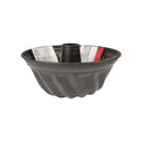 Black bundt cake pan on a white background available at cupindy.com