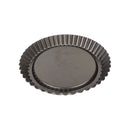Black fluted tart pan on a white background available at cupindy.com