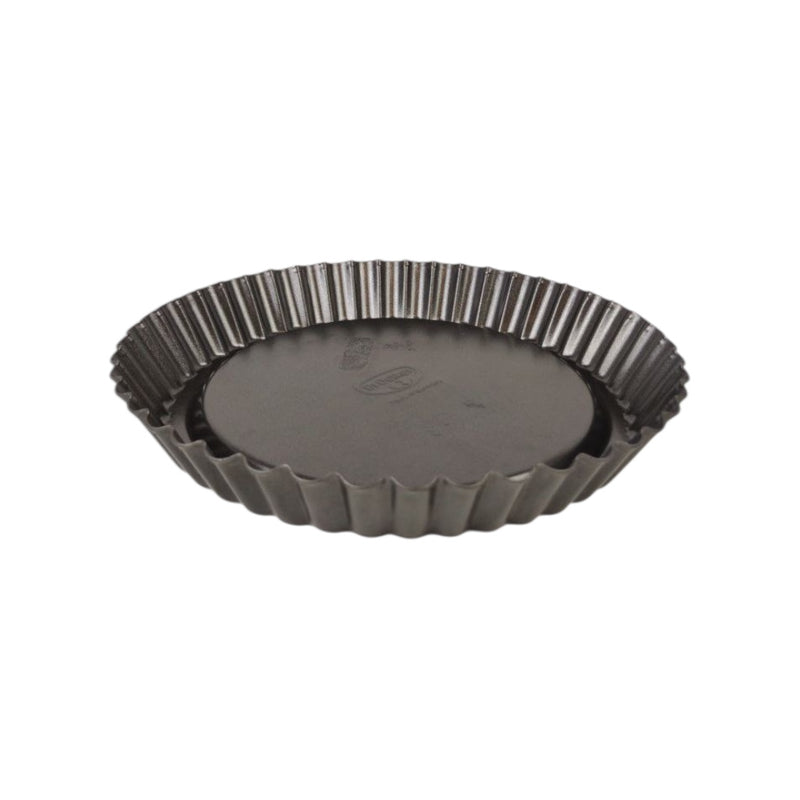 Black tartlet tin on a white background available at cupindy.com