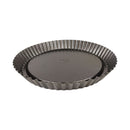 Round metal tart pan on a white background available at cupindy.com