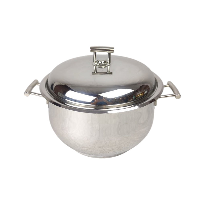 ABOUD 28cm Stainless Steel Cooking Pot - Deep Casserole Pot with Lid