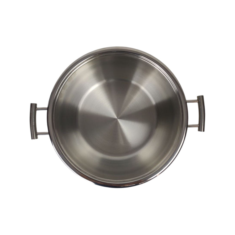 ABOUD 26cm Stainless Steel Cooking Pot - Deep Casserole Pot with Lid