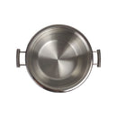 ABOUD 24cm Stainless Steel Cooking Pot - Deep Casserole Pot Made in Egypt