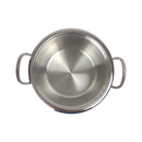 ABOUD 18cm Stainless Steel Cooking Pot - Deep Casserole Pot Made in Egypt