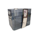 Decorative Acrylic Storage Basket - Clear Organizer with Gold Handles