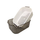 طقم مصفاة ووعاء 2 قطعة - أكريليك لغسيل وتقديم الخضروات والفواكه