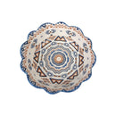 Porcelain Serving Bowl Medium 15cm With Geometric Pattern For Salads And Daily Dining