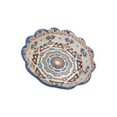 Porcelain Serving Bowl Medium 15cm With Geometric Pattern For Salads And Daily Dining