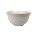 Elegant Porcelain Serving Bowl Small White With Textured Design For Daily Dining